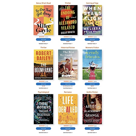 Amazon Prime Members Only: First Reads Apr 2025