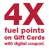 4X fuel points on Gift Cards at Kroger. September 1, 2017 toSept 3, 2017