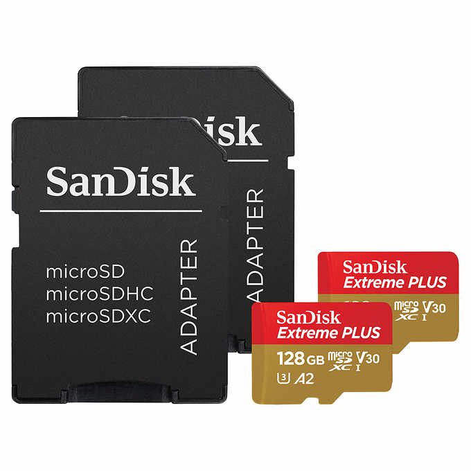 2 x 128 Gb SanDisk Extreme PLUS $45 Costco $44.99 - $10 mfg, $34.99 free shipping