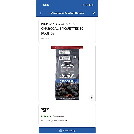 [Costco Members] In Store Only - Kirkland Signature Professional Briquettes [YMMV]