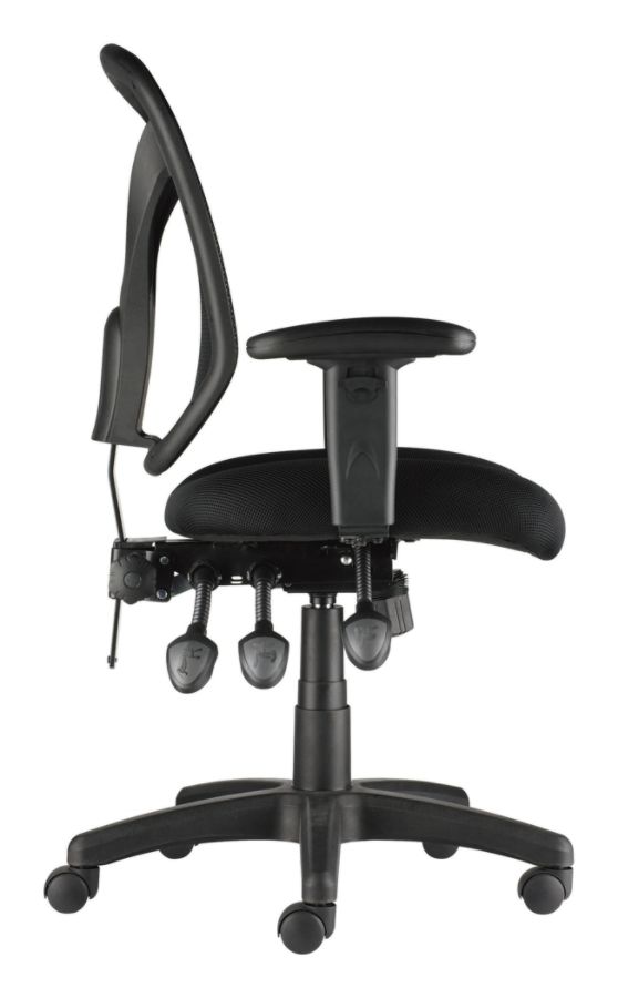 Realspace® MFTC 200 Mesh Multifunction Ergonomic Mid-Back Task Chair, Black $114.98