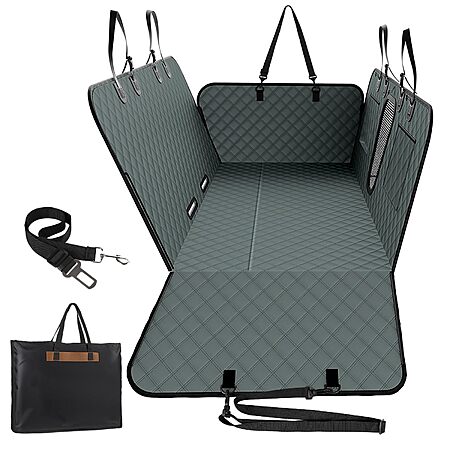 A-Pce Nonslip Dog Car Back Seat Cover (Grey)