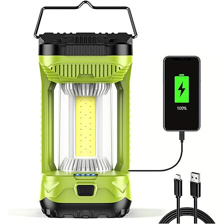 AlpsWolf Rechargeable 4600mAh Camping LED Lantern (Green) $13.50