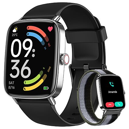 1.85" Woneligo Health & Fitness Smart Watch w/ 2 Bands (various) $21 + Free S&H