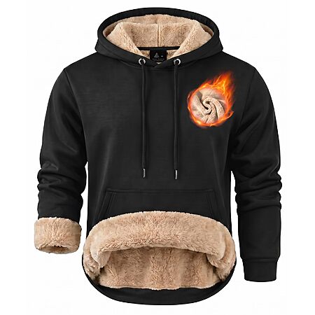 ZITY Men's Sherpa Lined Hoodie $20 + Free Shipping