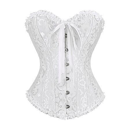 frawirshau Women's Overbust Costume Corset (black or white) from $11.35