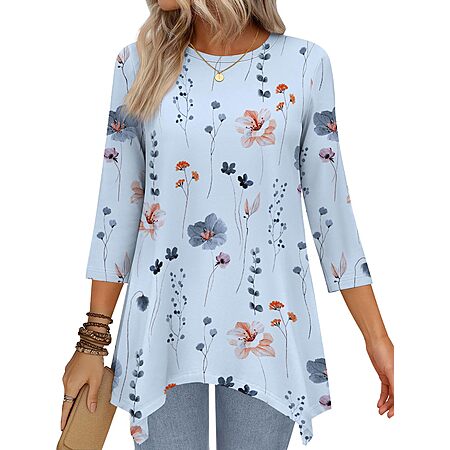 JUSTFASHIONNOW Women's 3/4 Sleeve Tunic (Various)