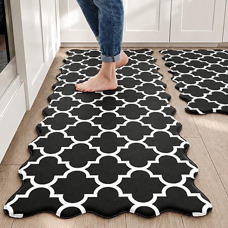 2-Pc Arenarug Scalloped Anti Fatigue Kitchen Mats (Various) $18