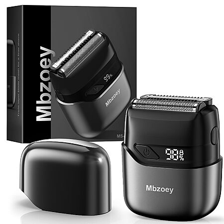 Mbzoey Men's IPX7 Waterproof Electric Foil Shaver w/ Magnetic Cover $14 + Free S&H