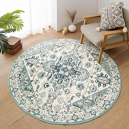 Amazon – VK VK·LIVING 5' Round Washable Rug - $10.99–$48.99 w/ Code