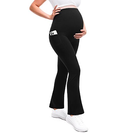 Amazon – Leafigure Maternity Flare Leggings w/ Pockets - $8.48