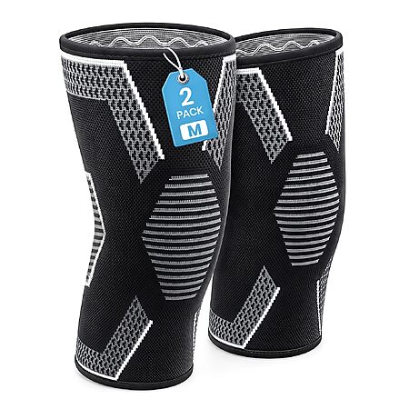 2-Pk BSRGMS Knee Compression Sleeves