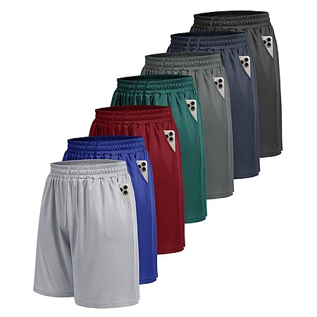Amazon – BOOJO Men's Athletic Shorts, 7-Pack - $23–$37.39 w/ Code