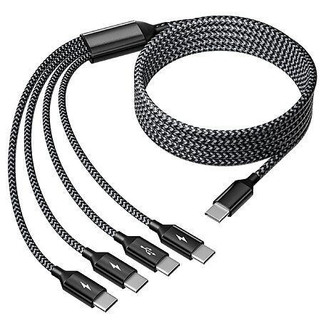 Amazon – MPATIBY 5' 4-in-1 USB-C Multi Charging Cable - $4.49–$4.99 w/ Code