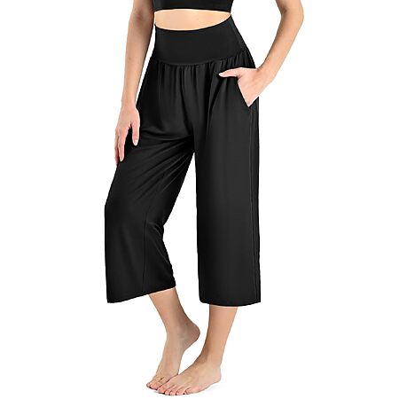 Amazon – Ipletix Women's Wide-Leg Capri Pants - $5.99–$8.39 w/ Code
