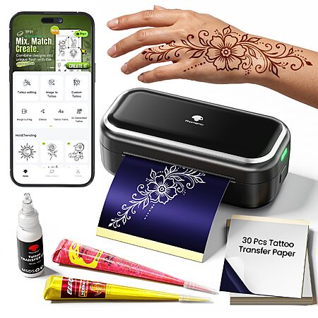 Amazon – Phomemo Henna Tattoo Kit w/ TP31 Printer - $29.99 w/ Code