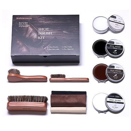 RAPSAKEMOH Leather Shoe Polish & Shine Kit