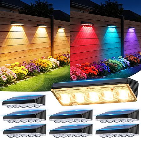 KOOPER 8-Pack Solar Fence Lights