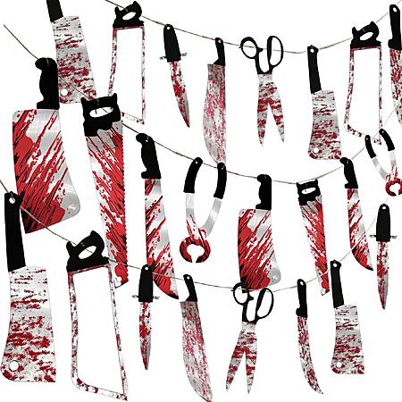 32-Pc Halloween Bloody Garland Banner Set