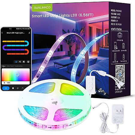 Amazon – RGB+IC LED Strip Lights, Smart LED Light for Bedroom, Color ...