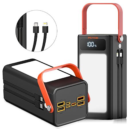PGYOB Portable Power Bank Power Station, 27000mAh Outdoor Generator