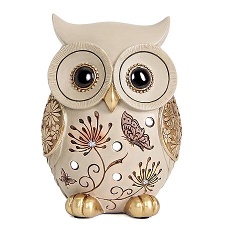 Owl Figurine for Home Decor, Owl Statue and Cute Owl Whimsical Decor