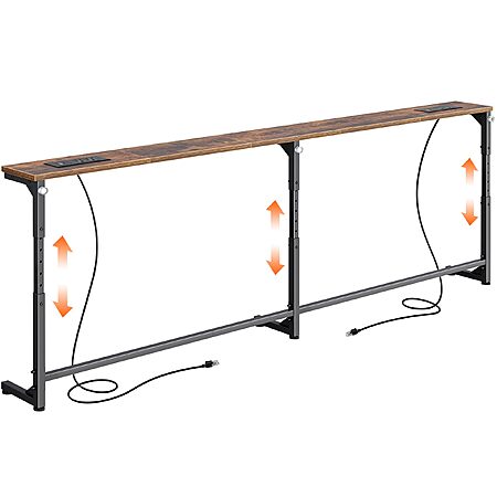 Huuger 78.7" Adjustable Console Table w/ Outlets