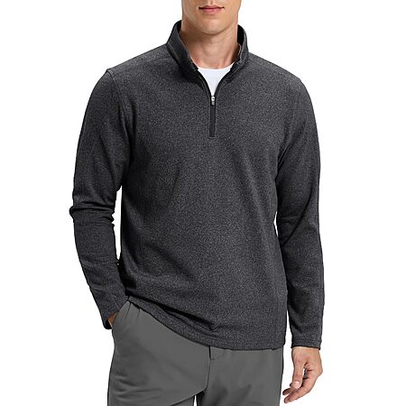 G Gradual Men's Fleece-Lined Quarter-Zip Pullover