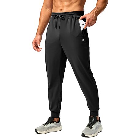 Pudolla Men's Tall Sweatpants w/ Zipper Pockets