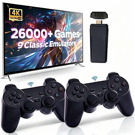 Amazon – RRTFV Retro Game Console w/ 26,000+ Games & 2.4GHz Controller ...
