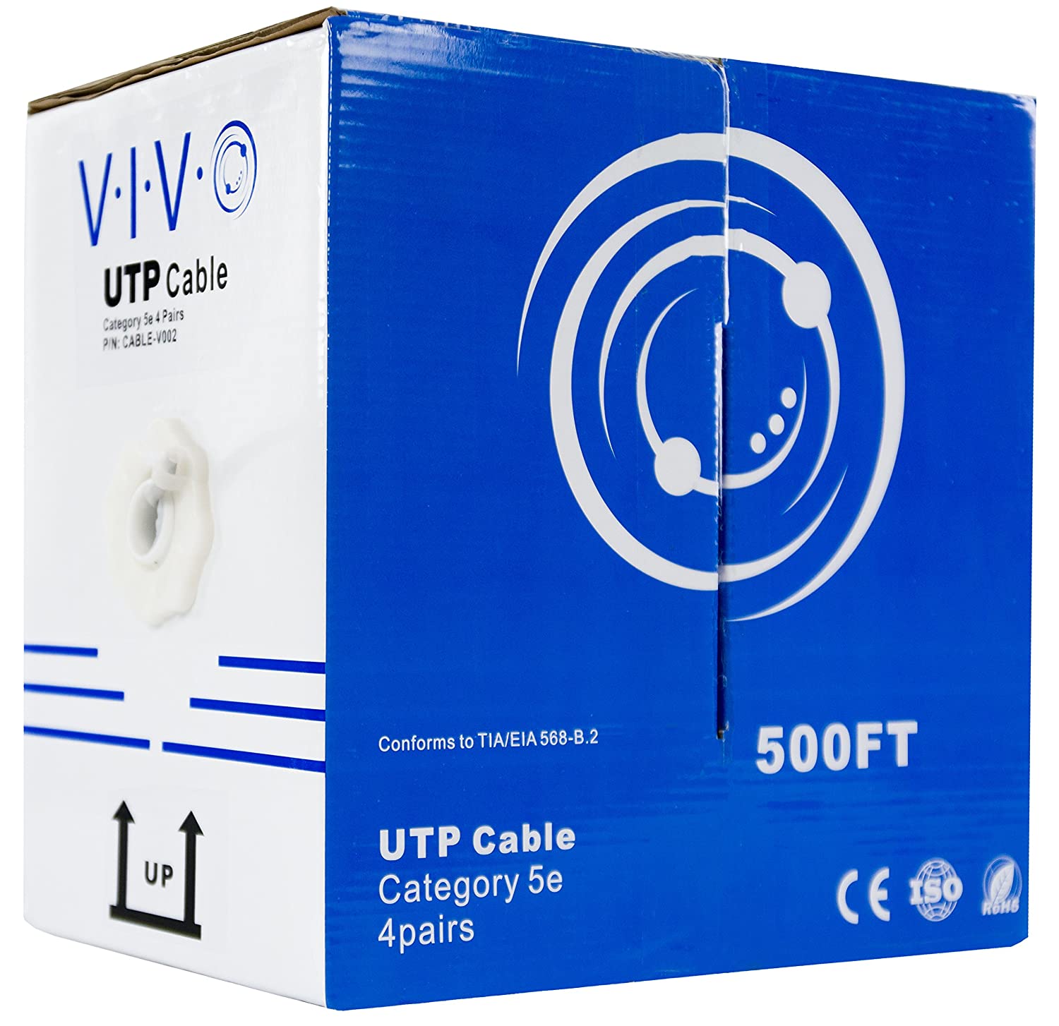 500 ft Bulk Cat5e Ethernet Cable Amazon $31.95 Prime