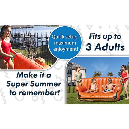 BigMouth Friends Couch Sprinkler, Outdoor Pool Inflatable Couch $49.98