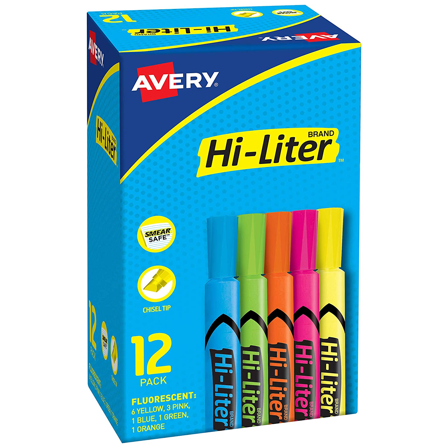 Avery Hi-Liter - Assorted Colors - 12 pack - FS with Prime $3.89
