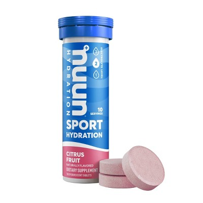 Nuun Hydration Sport Drink Vegan Tabs - Citrus Fruit - 10ct : Target $3.5
