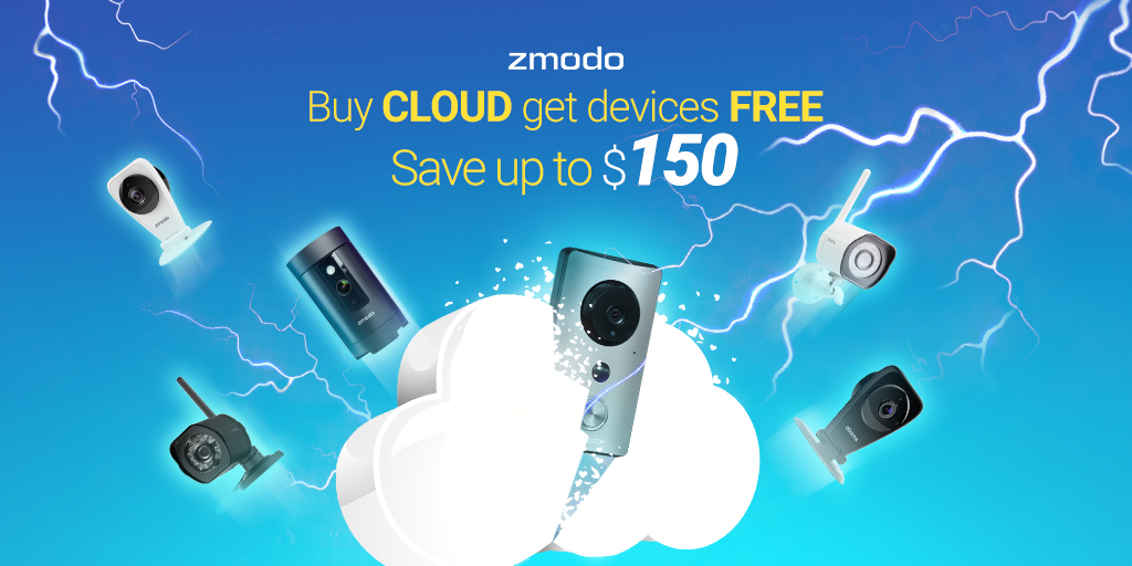 FREE devices with Cloud service subscription on Zmodo.com $99.99