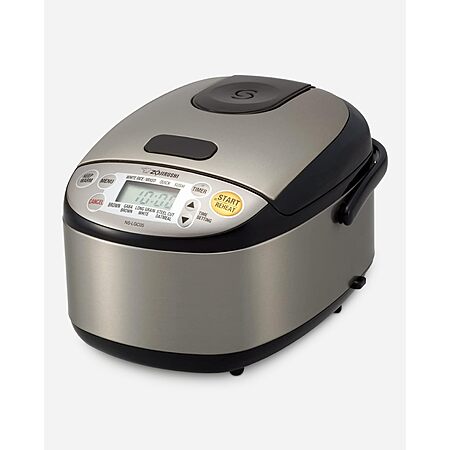 Zojirushi Micom 3-Cup Compact Size, Multiple Settings, Stainless Steel Made, Built-In Retractable Power Cord and Easy to Transport Rice Cooker and Warmer