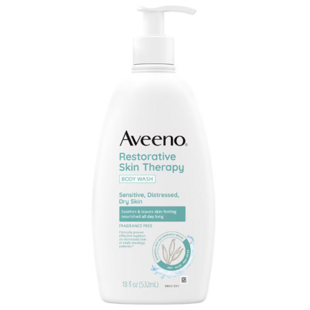 Select Stores: 18-oz Aveeno Restorative Skin Therapy Body Wash (Fragrance Free) $1 + Free Store Pickup $10+ Orders