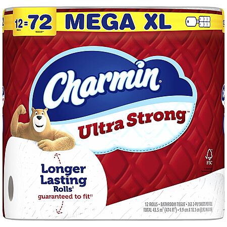 24-Ct Charmin Toilet Paper Mega XL Rolls + 2-Ct 33.8-Oz Crest Mouthwash + $20 WC or more $42.40 + Free Shipping