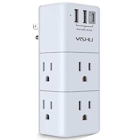 YISHU Surge Protector for $6.99!