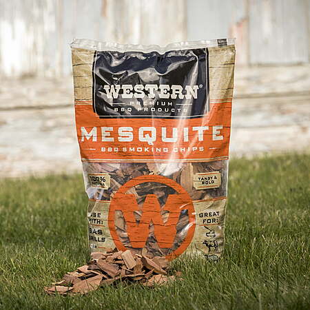 $4.86 fs WALMART+ or Pick Up: Western Premium BBQ Products Mesquite Smoking Chips, 180 Cu in