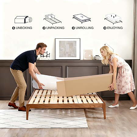 $199.50-250 FS Walmart by gunugu 14 inch Queen or King Hybrid Mattress in a Box, Cooling Gel Memory Foam Mattress with Individually Wrapped Pocket Coils, Medium Firm