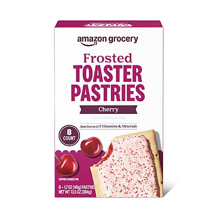 $1.21 S&S or $1.08 ea wyb 4 Amazon Grocery, Frosted Toaster Pastries, Cherry, 13.5 Oz, 8 Ct