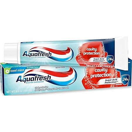 $1.92 S&S Q Aquafresh Cavity Protection Fluoride Toothpaste, 5.6 oz