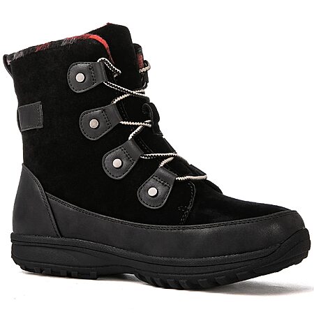 $10ac AMAZON GLOBALWIN Women's Snow Boots Waterproof Ankle Booties Winter Boots For Women, Insulated Warm Black Fur Boots