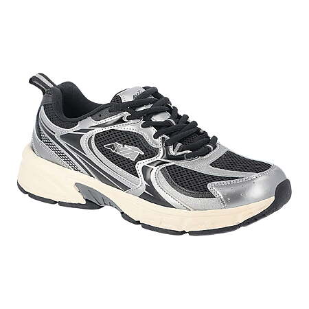 $17 Walmart Avia Men's 5000 Athletic Running Sneakers, Wide Width Available Black and Silver