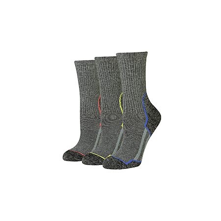 PRIME DEAL $4.62 Amazon Essentials Women's Comfortable Cushioned Hiking Crew Socks, 3 Pairs size 6-9 (8-12 $2 more)