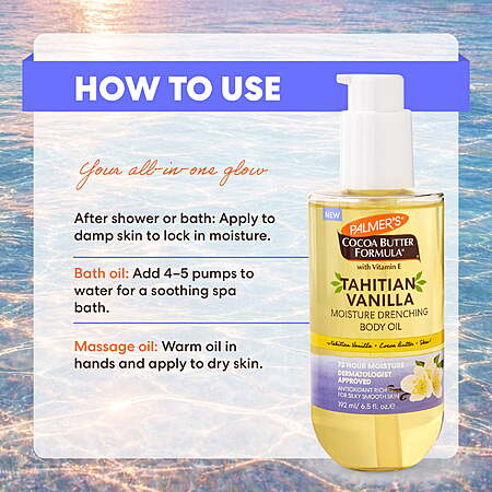 $13.97 get $4 Walmart Cash Palmer's Moisturizing Body Oil with Tahitian Vanilla, 6.5 fl oz