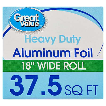 $3.98 FS Walmart+ or Pick Up Great Value Heavy Duty Aluminum Foil, Wide Roll 37.5 Sq Ft
