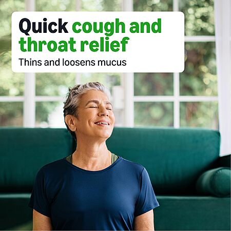 $13.62 or less PRIME ONLY S&S Amazon Basics Maxi Strength Mucus DM (generic MUCINEX), Expectorant and Cough Suppressant Extended-Release , 42 Count (