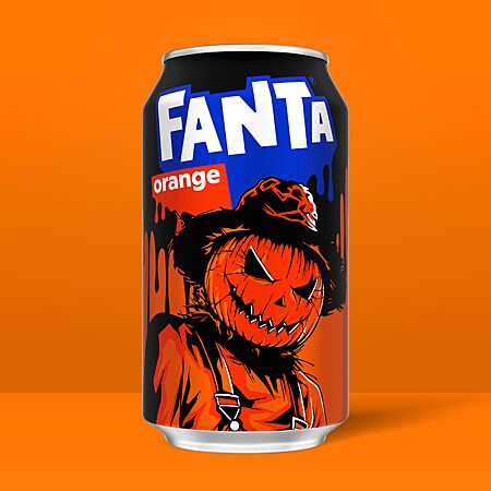 $20.60ac 5 x 12count FANTA HALLOWEEN Ghoulish Jack O'Lantern Orange Halloween Soda + Small Cans Option @Amazon